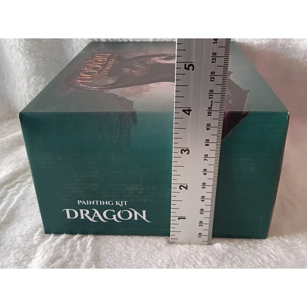 Dragon Painting Kit DIY Craft Set Fantasy Dragon Figure Paint & Brush Gift New